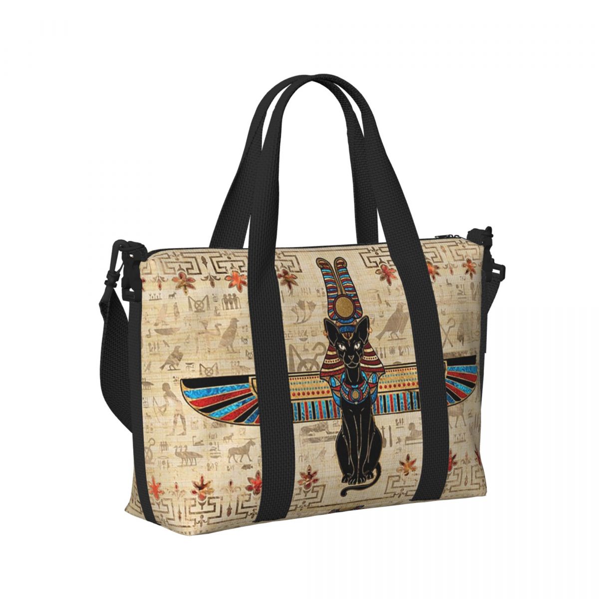 Women Bags Egypt - Ägyptische Katze Ägypten Hieroglyphen Strand Reisetasche
