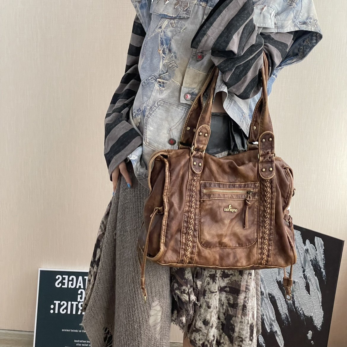 Women Bags Branded Sale - Nischen-Designer-Marke Neue Hochwertige Y2k Große Motorradtasche