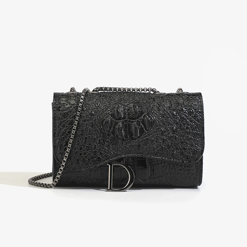 Women Bags Ysl - Modische Damen-Umhängetasche mit Krokodilmuster, Pailletten und