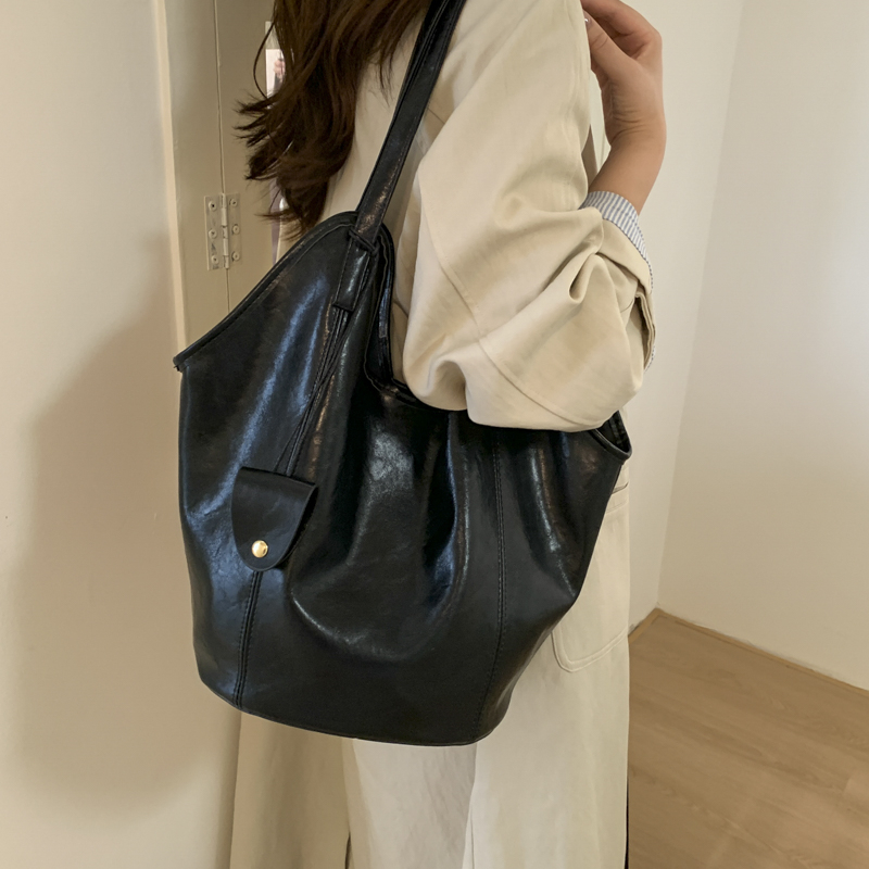 PU Einfarbig Nähen Mode Traget – Women Bags Branded Sale Bewertung und Preis
