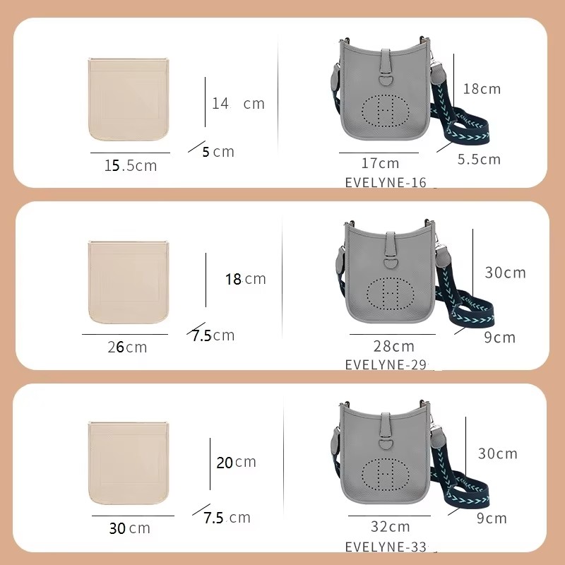 Taschenorganizer-Einsatz für H – Women Bags Hermes Bewertung und Preis